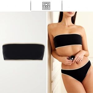TOTEME Recycled bandeau bikini top sz S 150$